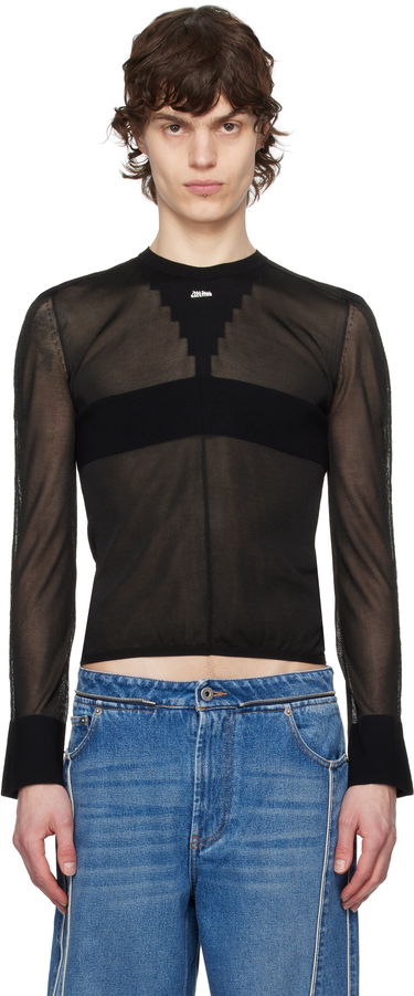 Sveter Jean Paul Gaultier Jean Paul Gaultier Logo Knit Sweater Čierna | 25/33-F-PL068-M083-00, 0