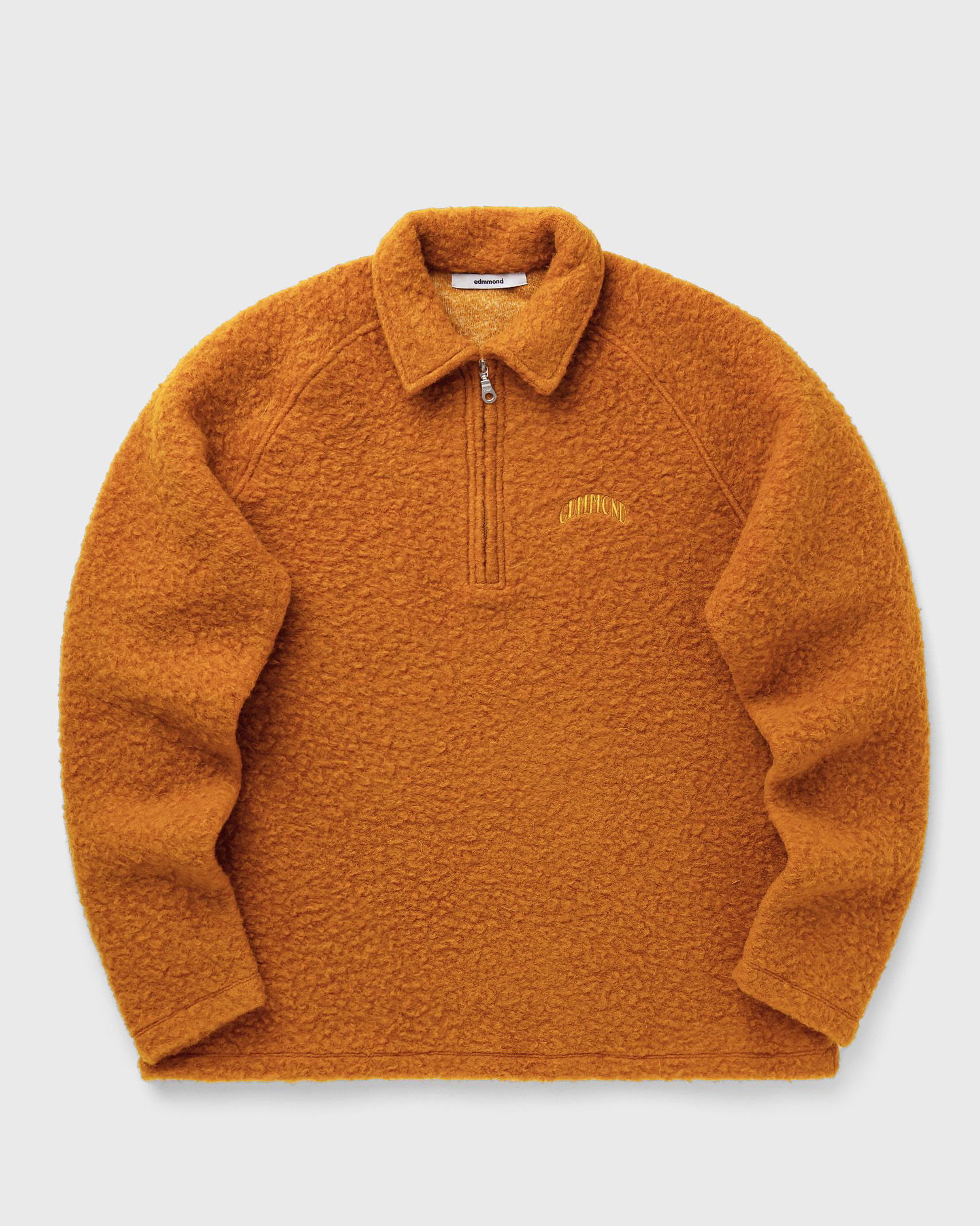Sveter Edmmond Studios SNOW Fuzzy Long-Sleeve Half-Zip Polo Oranžová | 325-40-18730, 1