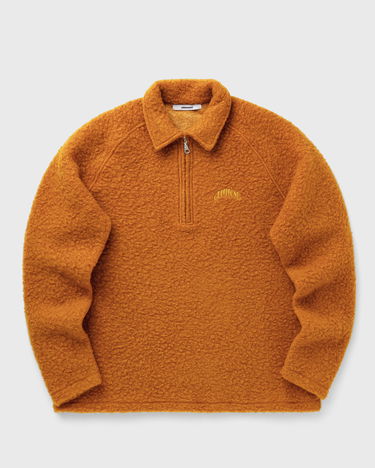 Sveter Edmmond Studios SNOW Fuzzy Long-Sleeve Half-Zip Polo Oranžová | 325-40-18730, 1