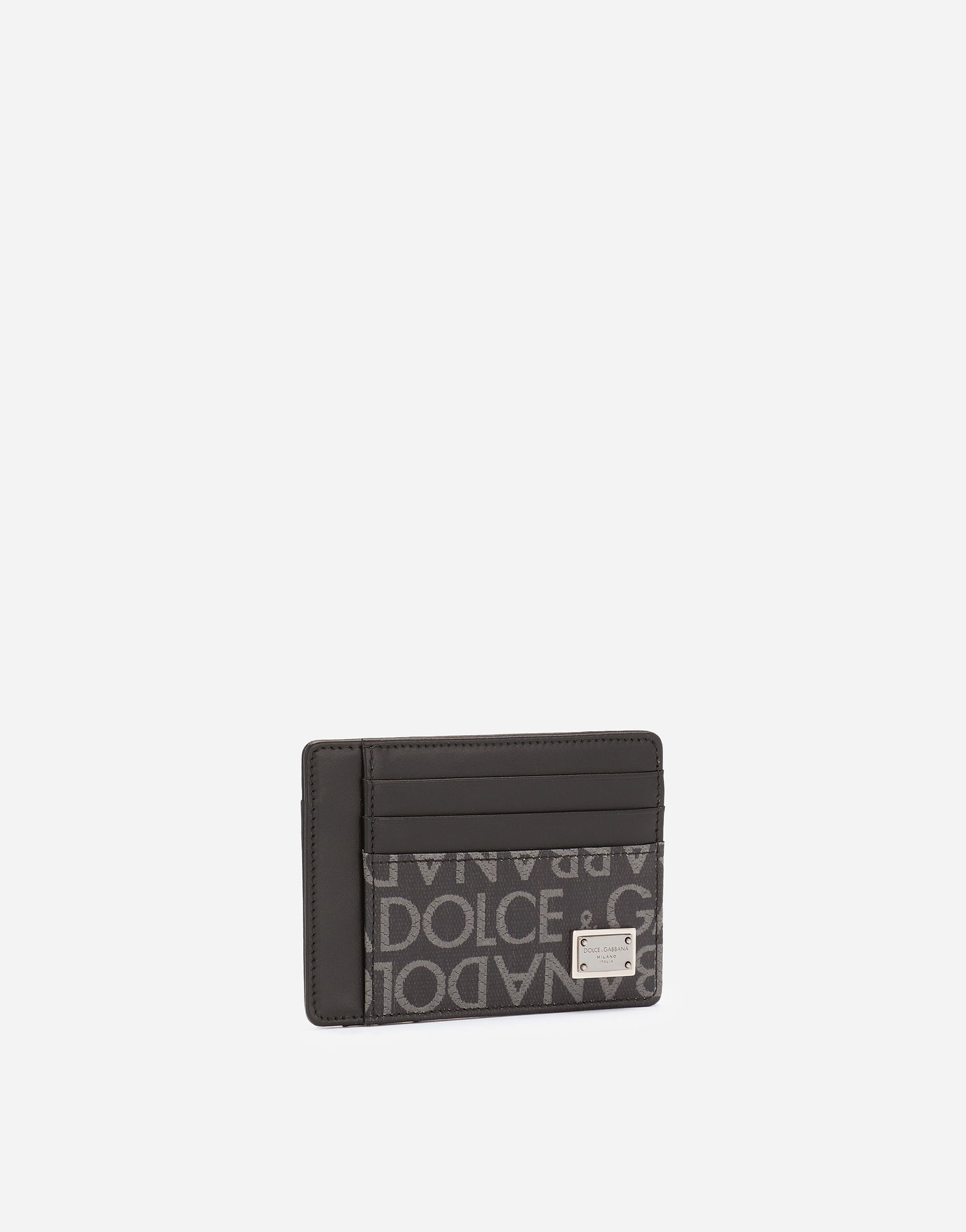 Peňaženka Dolce & Gabbana Coated Jacquard Card Holder Čierna | BP3325AJ7058B969, 1