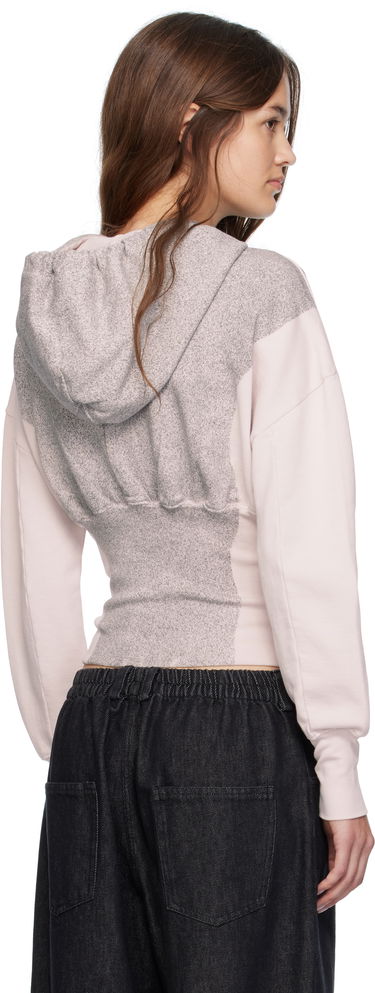 Mikina Eckhaus Latta Eckhaus Latta Snatched Zip-Up Hoodie Ružová | 4000-EL-PF25-P -, 2
