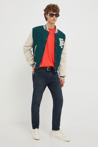 Bomber bunda Filling Pieces Varsity Jacket Zelené | 78616982011, 1