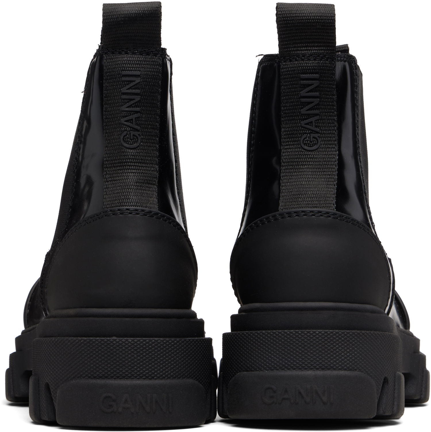 Tenisky a topánky GANNI Cleated Low Chelsea Boots Čierna | S3242, 1