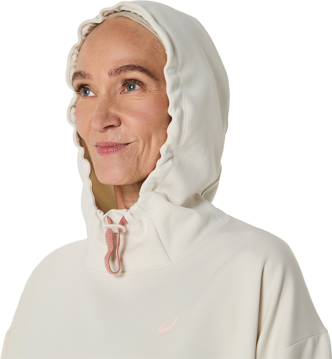 Mikina Asics Asics Nagino Run Adjustable Hoodie Biela | 2012d142-200, 1