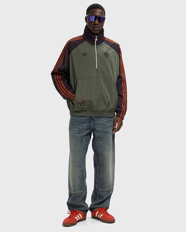 Bunda adidas Originals FC Bayern Icon Half Zip Jacket Zelené | JN0112, 1