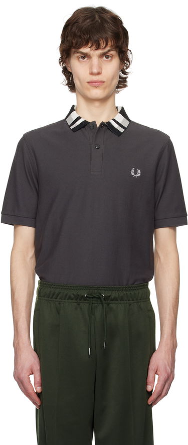Polo tričko Fred Perry Fred Perry Chequerboard Collar Polo Šedá | M8688, 0