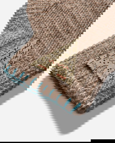 Rukavice KAPITAL Wool Folktale Fingerless Gloves with Embroidered Eye Rôznofarebný | K2411XG554 GRAYBEIGE, 4