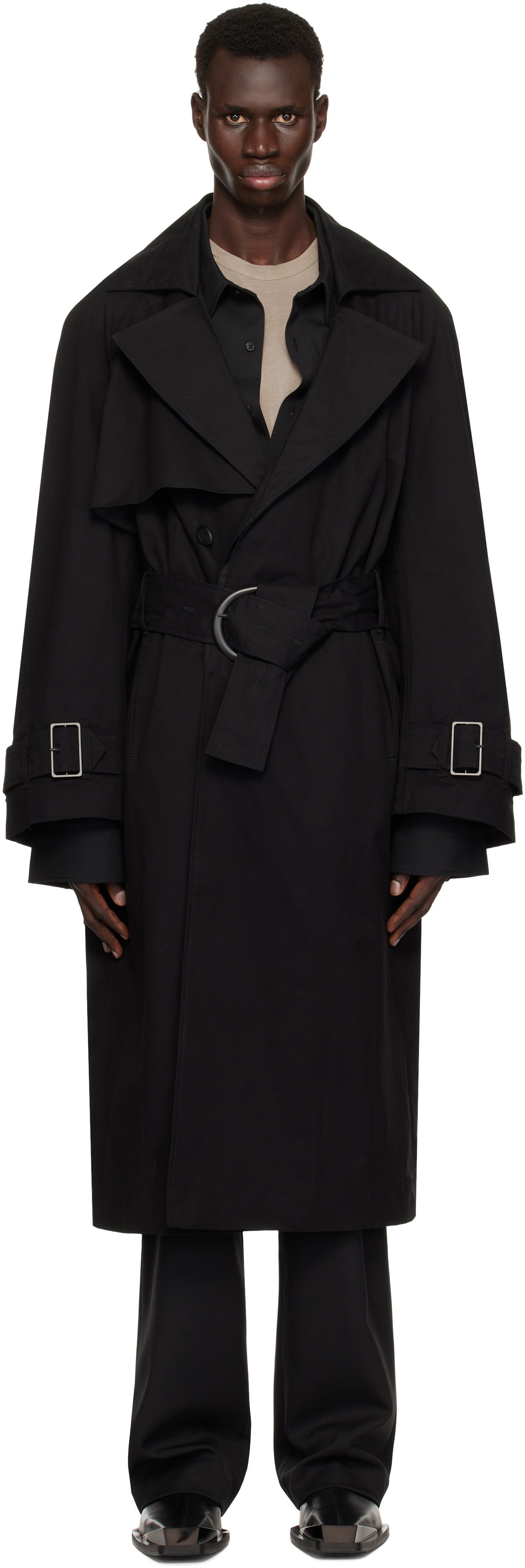 Trenčkot Entire Studios Entire Studios Goodman Trench Coat Čierna | ES2645BL, 0