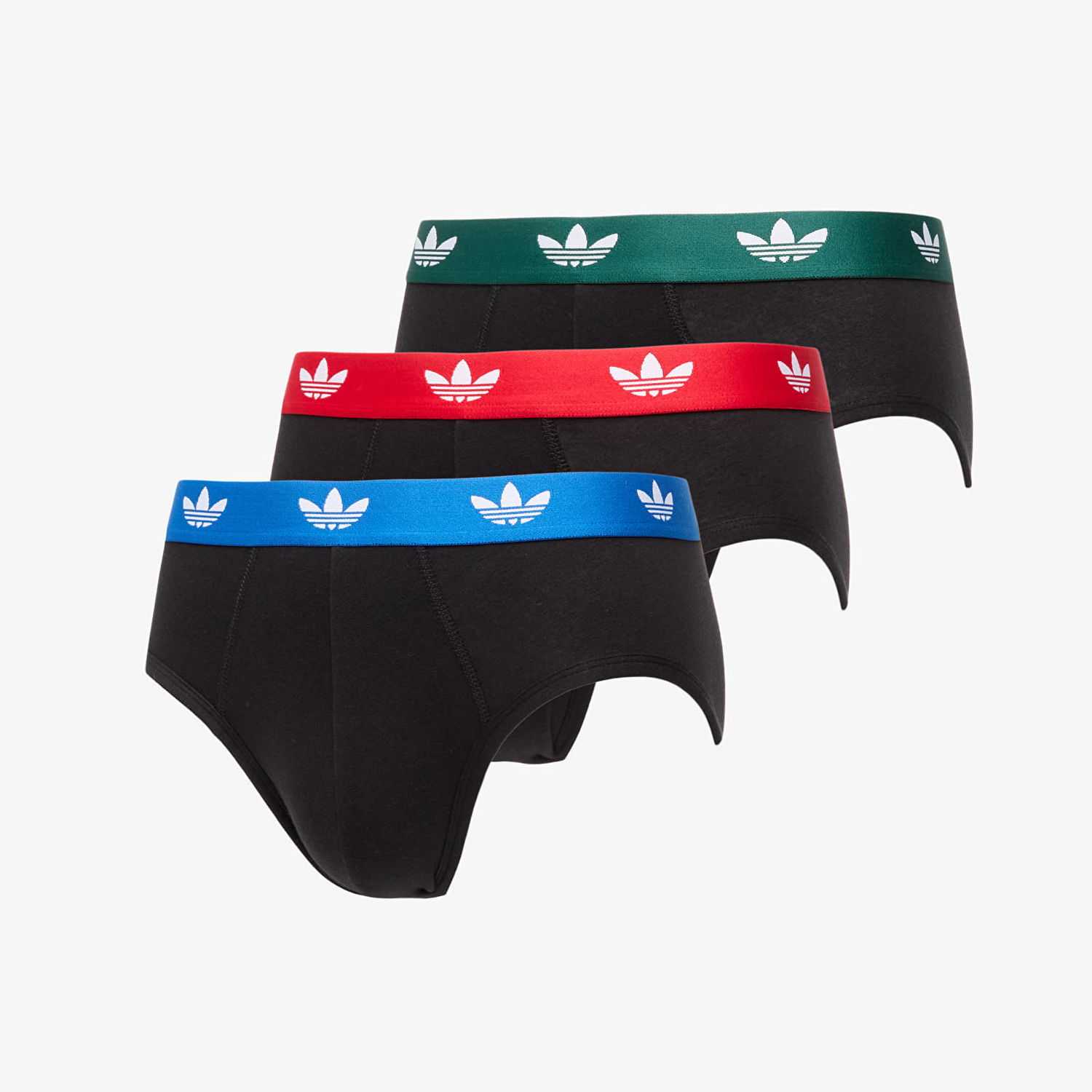 Boxerky adidas Originals Comfort Brief Cotton Brief 3-Pack Black Čierna | 4AR001-900, 0