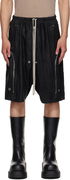 Rick Owens Bauhaus Bela Leather Shorts