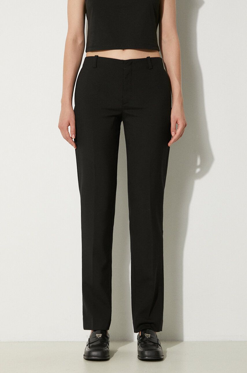 Nohavice KENZO Cargo Trousers High Waist Čierna | FE62PA0929GE.99, 0