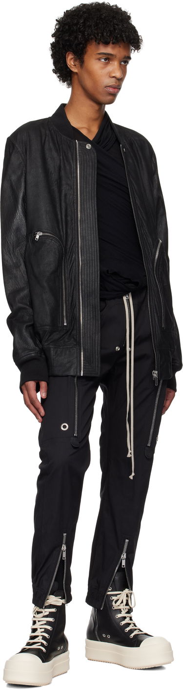 Cargo nohavice Rick Owens Rick Owens Hollywood Bauhaus Cargo Pants Čierna | RU01E5377 TE, 3