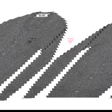 Sveter Comme des Garçons PLAY Heart Cardigan Šedá | AZ N007 051 3, 1