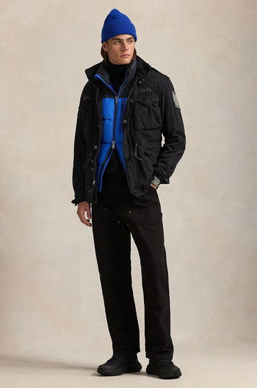 Parka Polo by Ralph Lauren Black Cotton Blend Hooded Parka Čierna | 710955784, 4