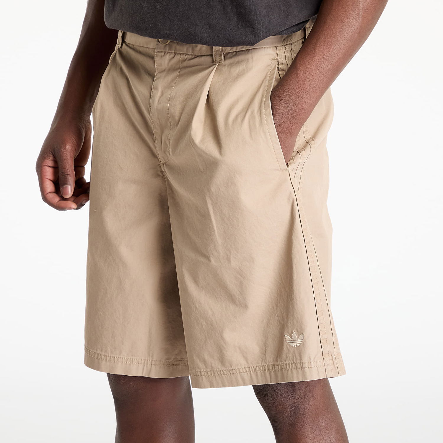 Šortky adidas Originals Wide Leg Bermuda Shorts Béžová | KB5585, 1