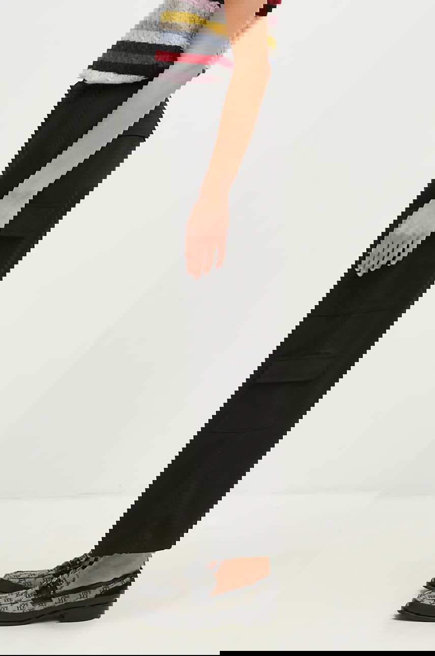 Cargo nohavice Carhartt WIP Kingsley High Waist Cropped Cargo Pants Čierna | I033772.8901, 1