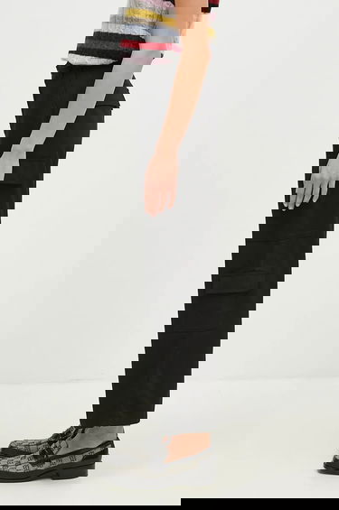 Cargo nohavice Carhartt WIP Kingsley High Waist Cropped Cargo Pants Čierna | I033772.8901, 1