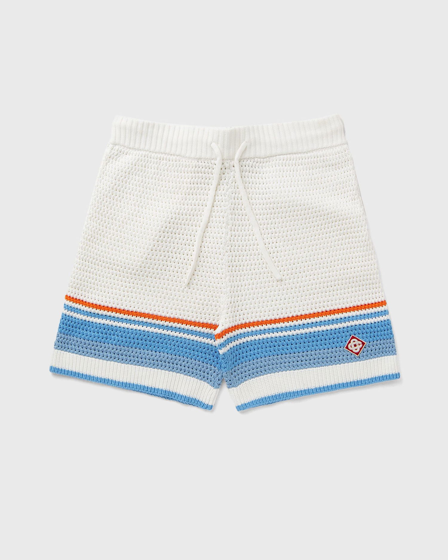 Šortky Casablanca Crochet Knit Striped Lounge Shorts Biela | MPF25-KW-1011-01, 0