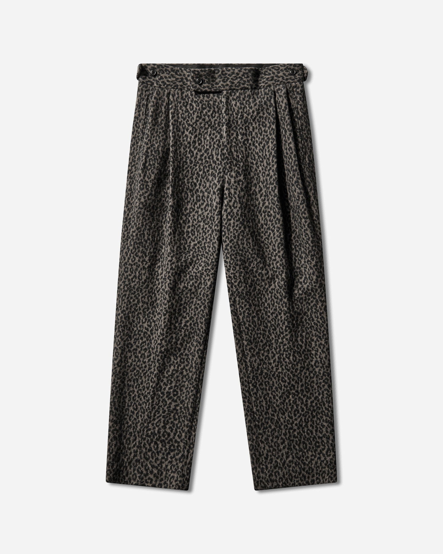 Nohavice Needles Leopard Jacquard Side Tab Tucked Trousers Rôznofarebný | RW139 GREY, 0