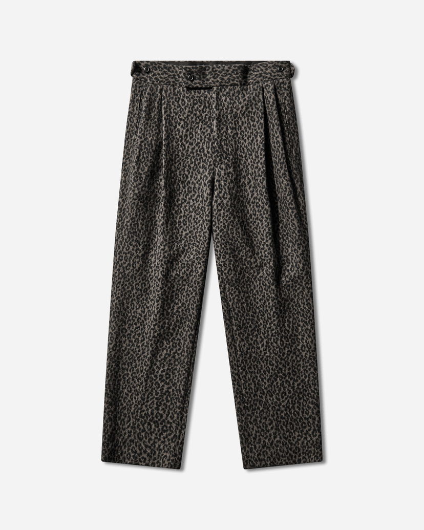 Nohavice Needles Leopard Jacquard Side Tab Tucked Trousers Rôznofarebný | RW139 GREY
