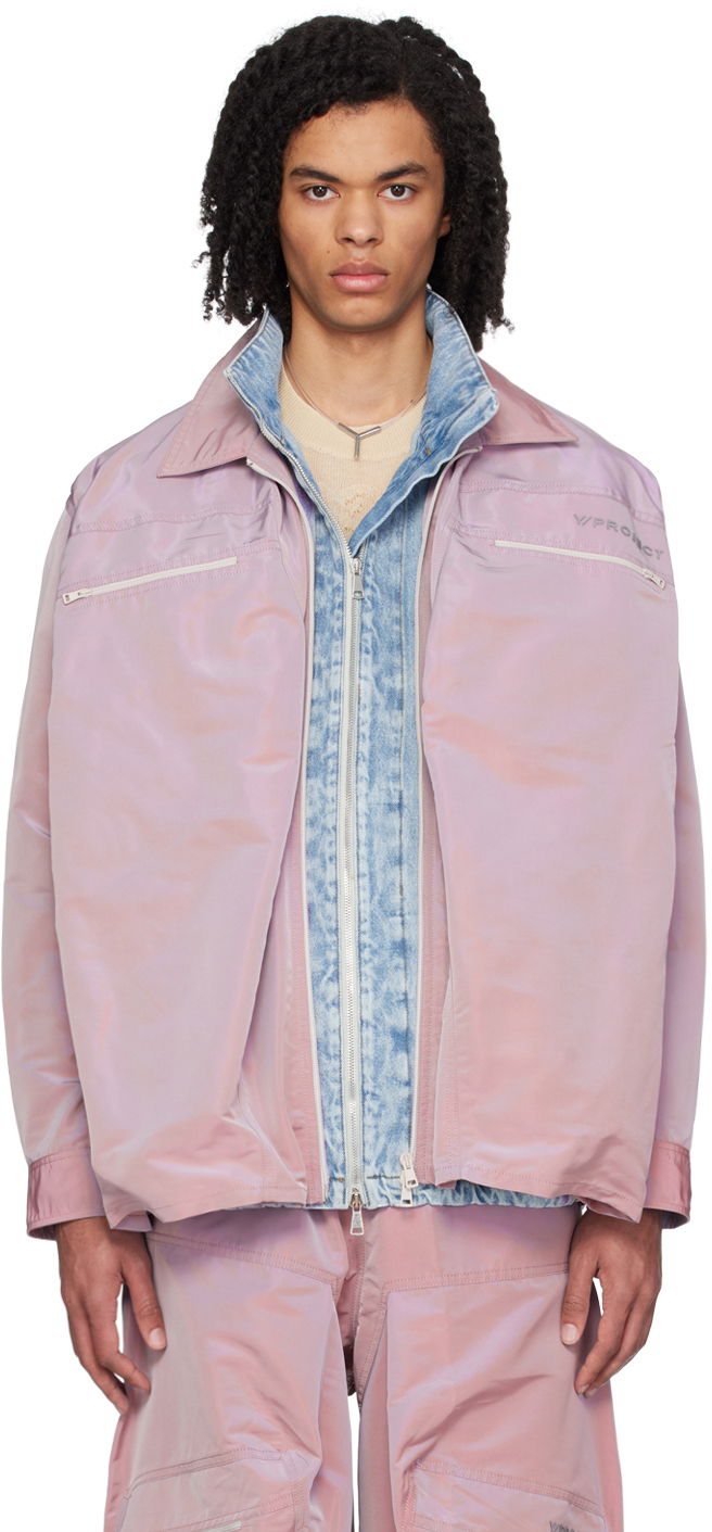 Košeľa Y/PROJECT Gathered Shirt Fialová | 203SI001, 0