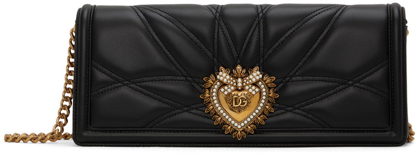 Taška cez rameno Dolce & Gabbana Black Devotion Shoulder Bag Čierna | BB7347 AW437, 0