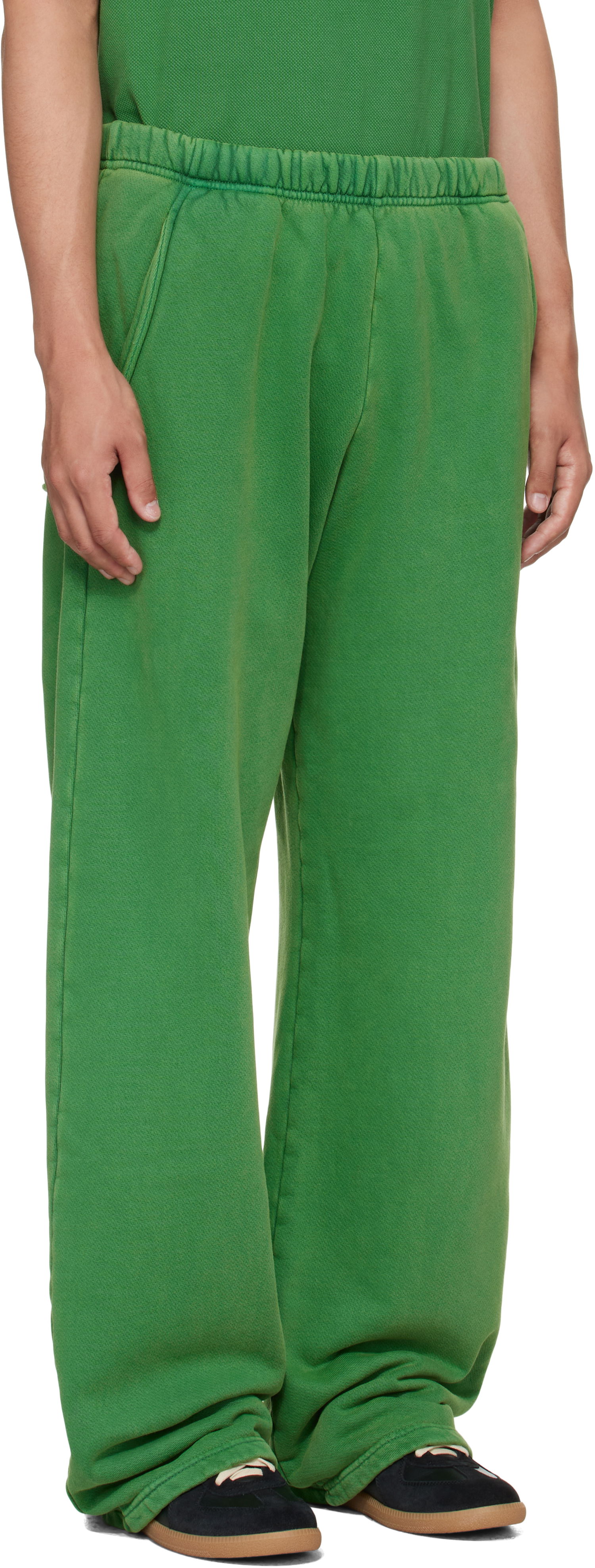 Tepláky LES TIEN Les Tien Heavyweight Utility Puddle Sweatpants Zelené | CF-3089-PD, 1