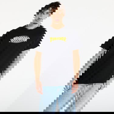 Tričko Thrasher T-Shirt Thrasher Checkered Oval Čierna | 145759, 0