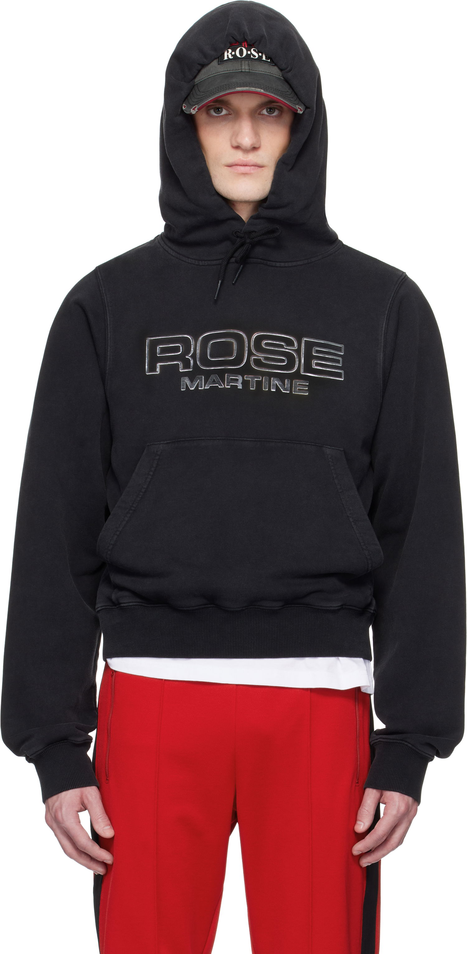 Mikina Martine Rose Martine Rose Shrunken Hoodie Čierna | 625JS02002D, 0