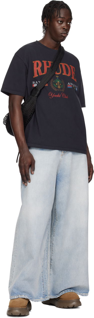 Tričko Rhude Rhude 'Bay Of Angels Yacht' T-Shirt Navy | RHPS25TT01012, 3