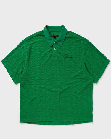 Polo tričko Pleasures ZEN TERRY BOXY POLO Zelené | P24SU037-GREEN, 0
