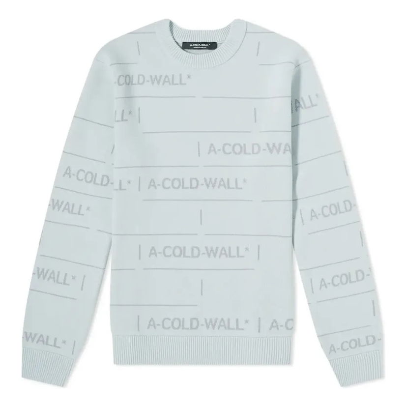 Sveter A-COLD-WALL* Chain Jacquard Knit Sweater Modrá | ACWMK031IC-GRY