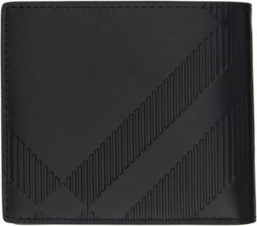Peňaženka Burberry Embossed Check Bifold Wallet Čierna | 8103989, 1