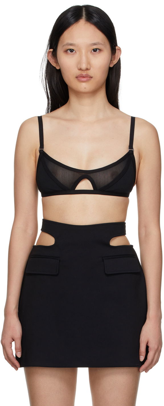 Podprsenka Dion Lee Dion Lee Shadow Mesh Bra Čierna | A3515R22, 0