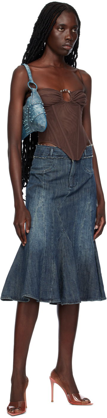 Tielko Miaou Miaou Hannah Jewett Edition Deia Corset Top Hnedá | 7069PM1UMB, 3