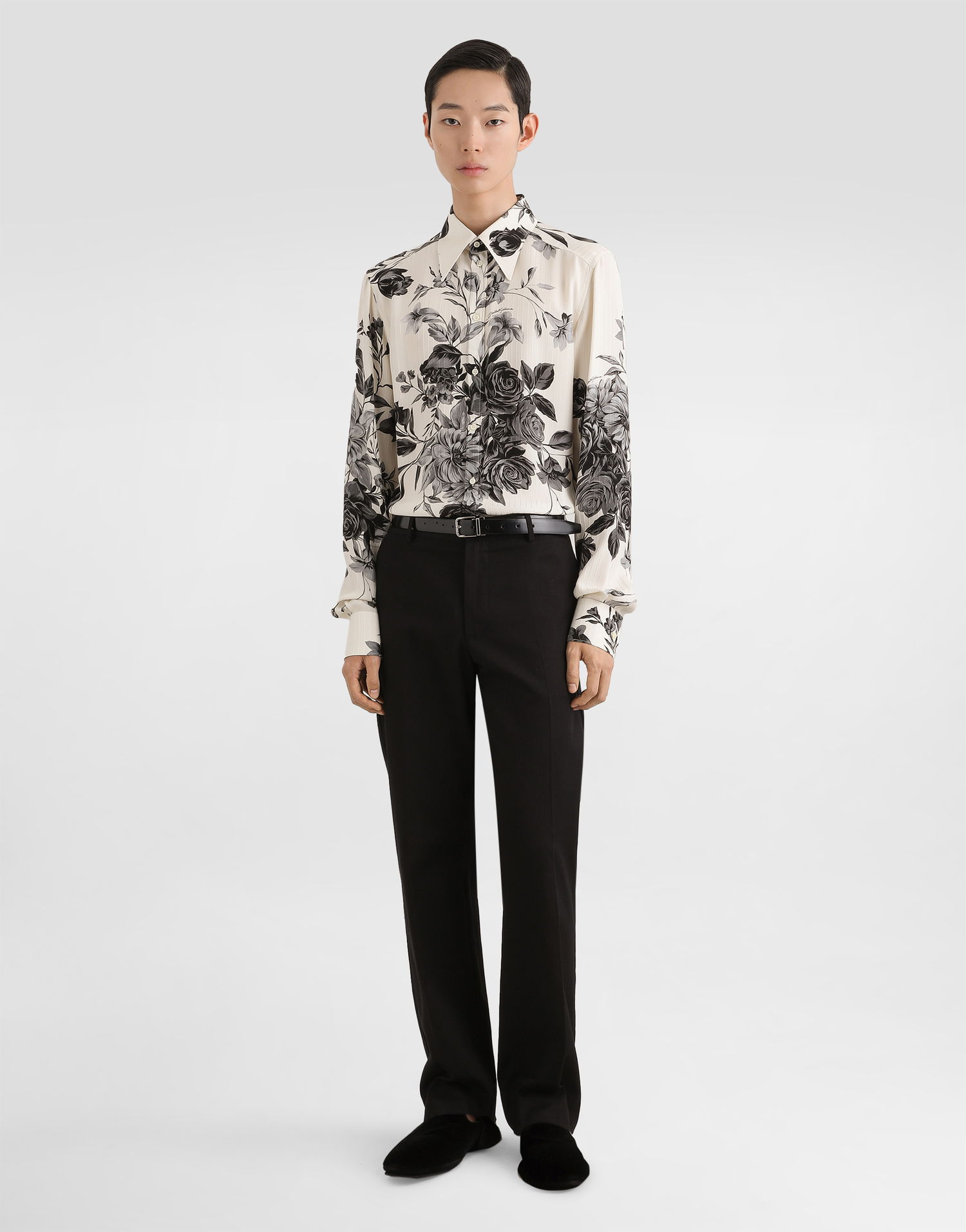Košeľa Dolce & Gabbana Flower Bouquet-print Gold Jacquard Shirt Rôznofarebný | G5NP9TIS1Z0HK5SP, 1