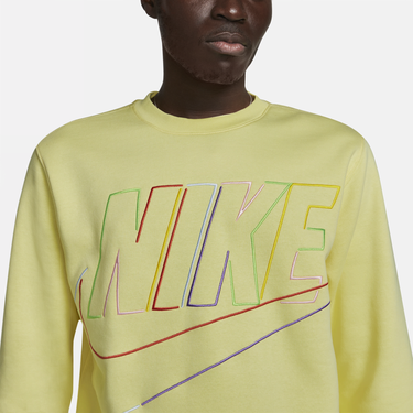 Mikina Nike Men's Fleece Crew Sweatshirt Žltá | DX0529-706, 4