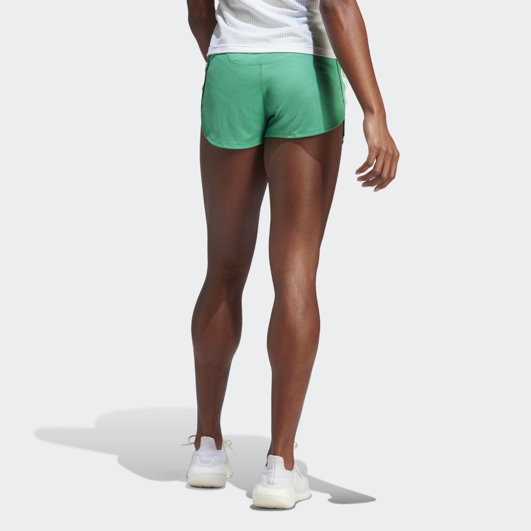 Šortky adidas Originals Run Icons 3-Stripes Low Carbon Running Shorts Zelené | HM4301, 1