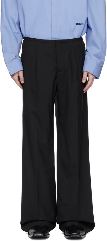 Nohavice 032C 032c 'Office Attire' Wide Leg Suit Trousers Čierna | S25-MRW-0903-000, 0