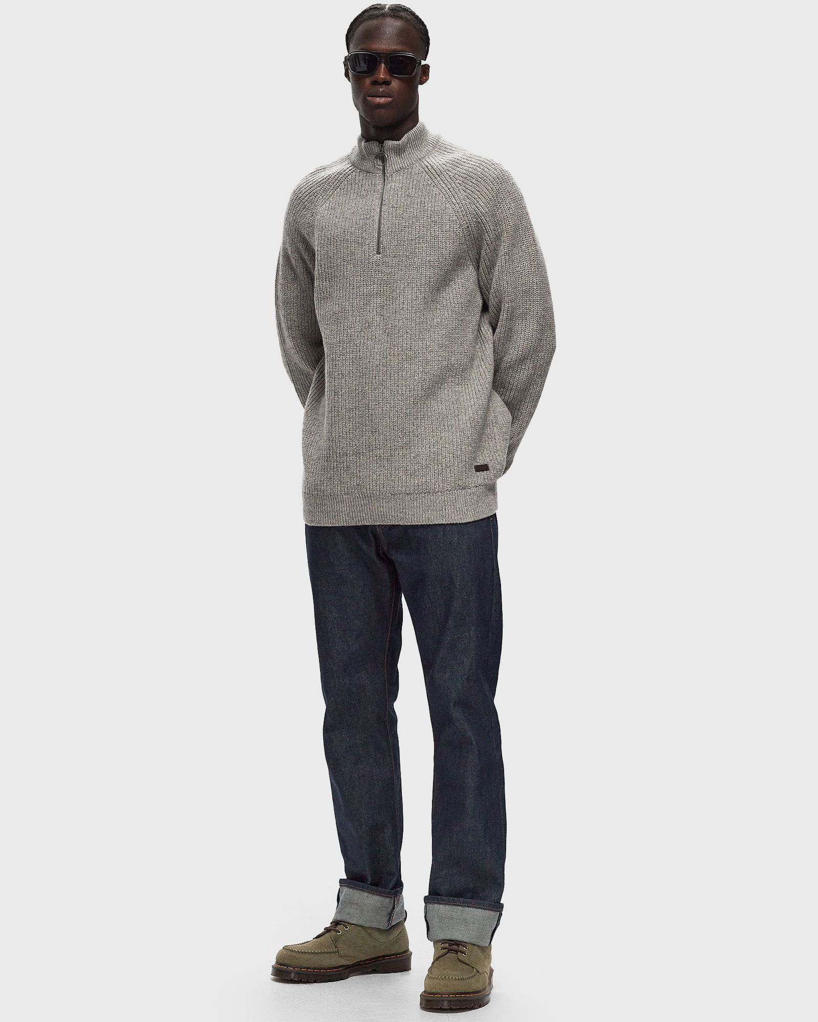 Horseford Half Zip Knit Sweater