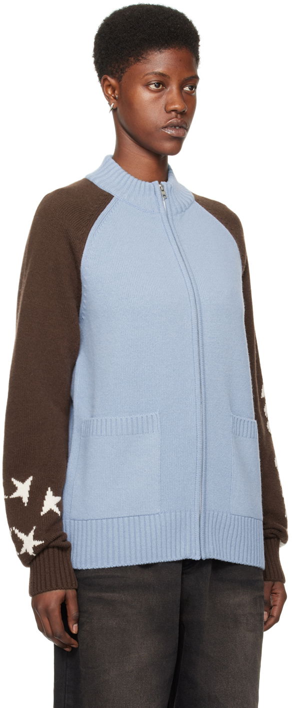 Sveter We11done We11done Zip Cardigan Modrá | WD-KJ0-24-620-U-SK, 1