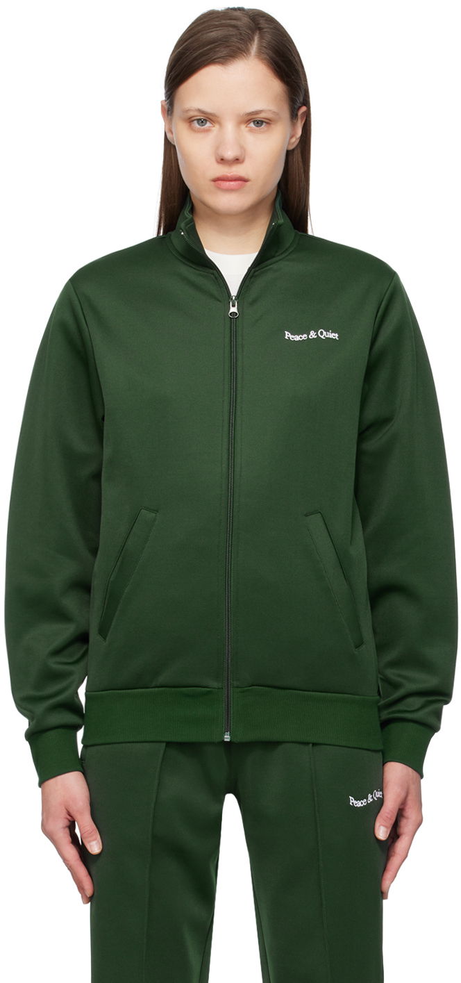 Bomber bunda Museum of Peace & Quiet Warm Up Track Jacket Zelené | MOPQ-SS24-17, 0