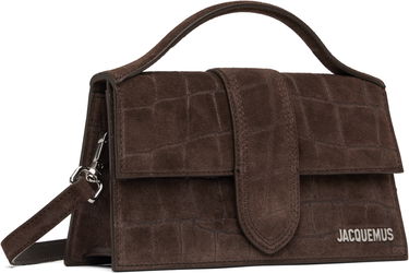 Kabelka Jacquemus Jacquemus 'The Large Bambino' Suede Shoulder Bag Hnedá | 25E213BA007-3243, 4