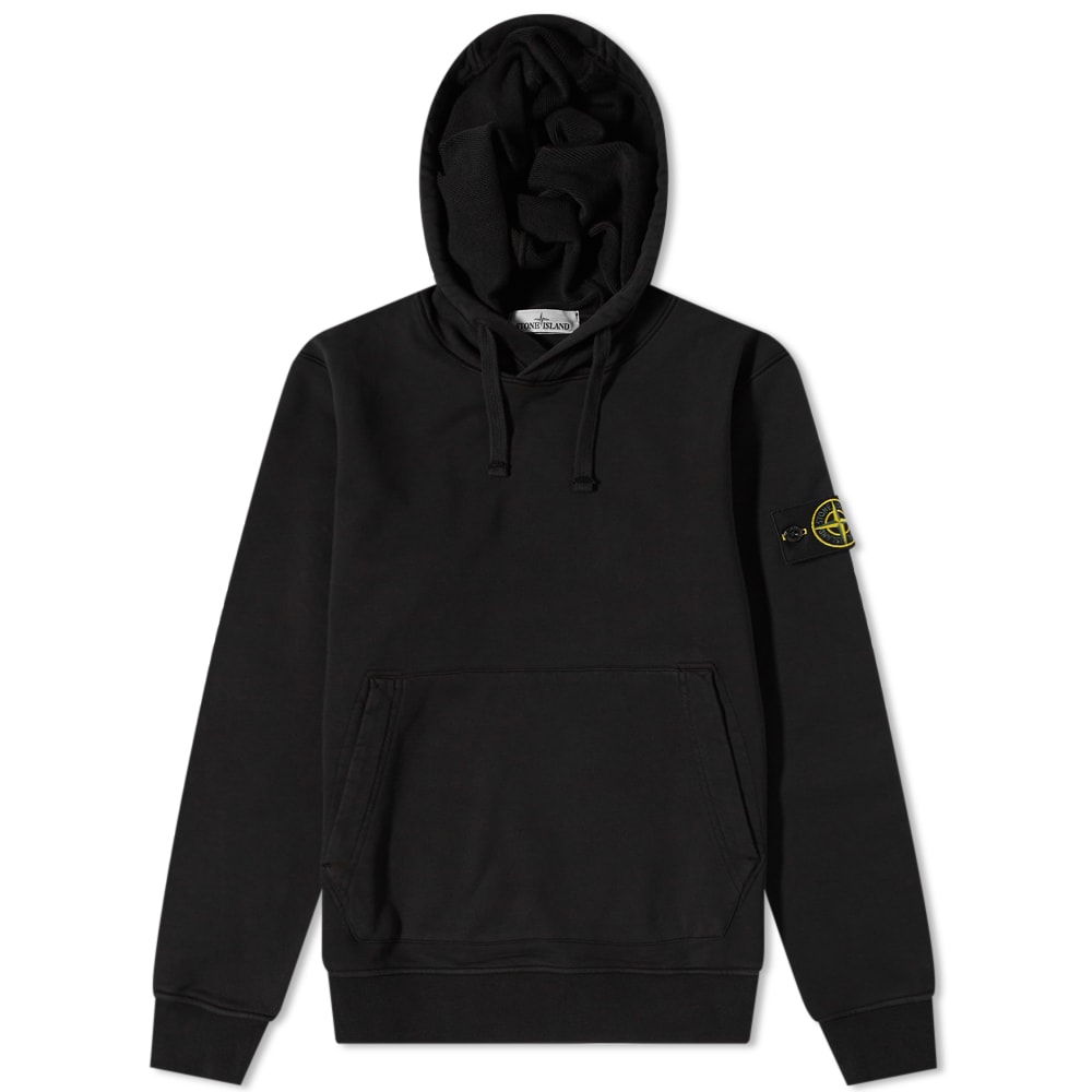 Mikina Stone Island Garment Dyed Popover Hoody Čierna | 761564151-V0029, 0