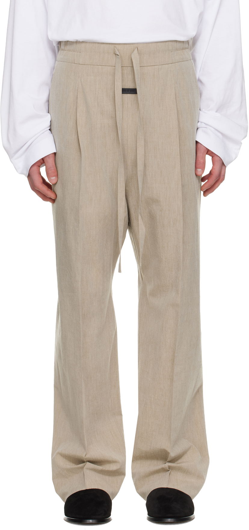 Nohavice Fear of God Drawstring Straight Trousers Béžová | FG25FW65-650WCT-288
