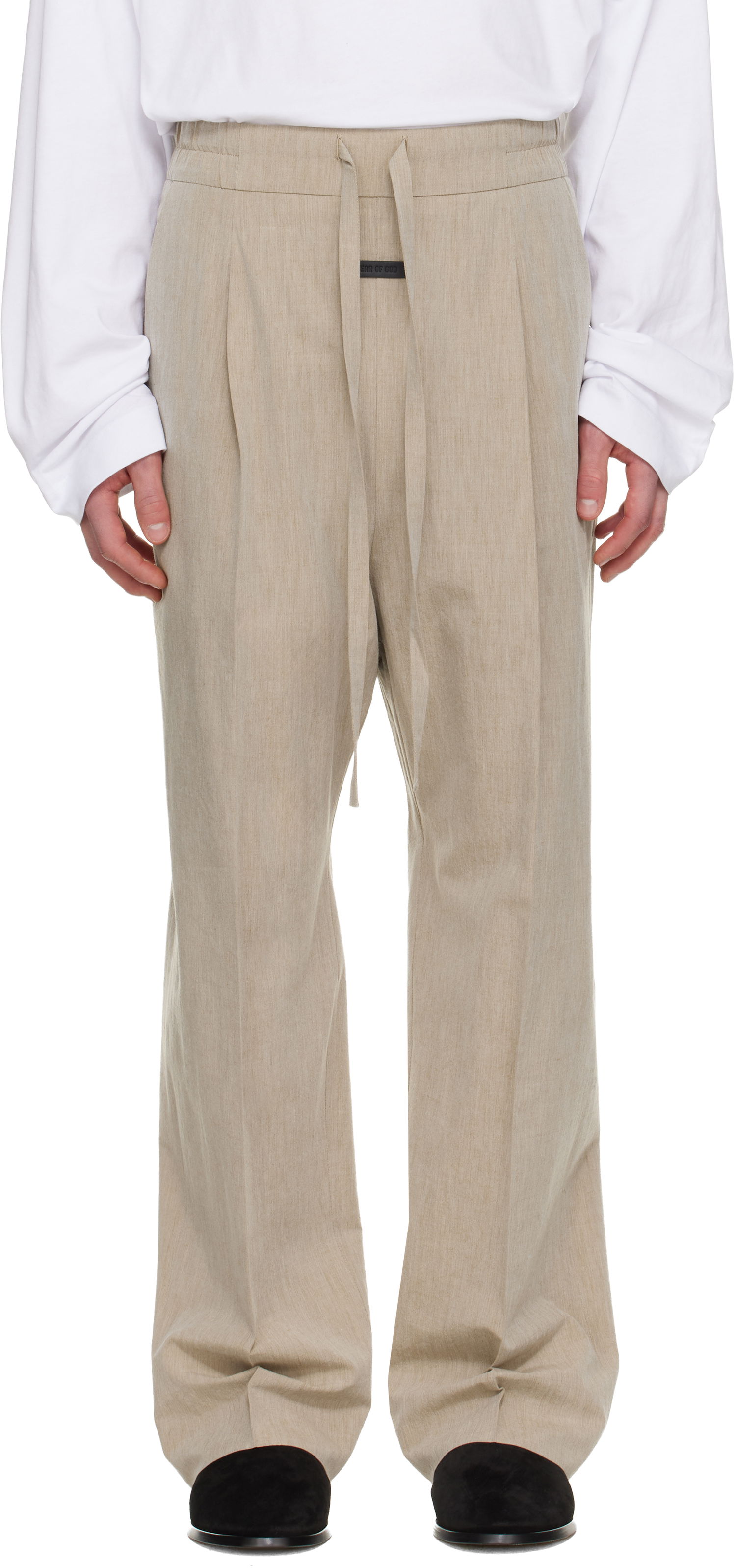 Nohavice Fear of God Drawstring Straight Trousers Béžová | FG25FW65-650WCT-288, 0