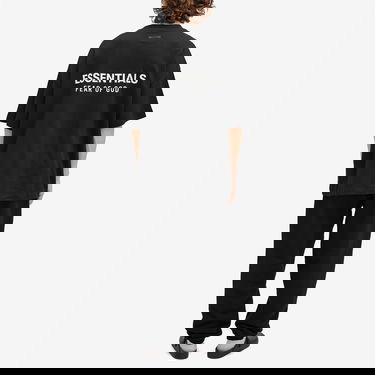 Tričko Fear of God ESSENTIALS Core Logo Jersey T-Shirt Čierna | 125HO244360F, 4