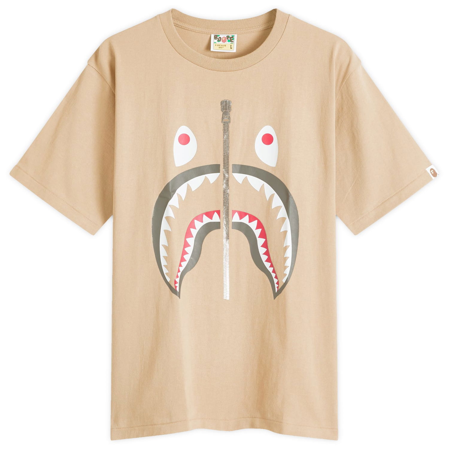 Tričko BAPE Classic Shark Graphic T-Shirt Béžová | 001TEK801003M-BEI, 1