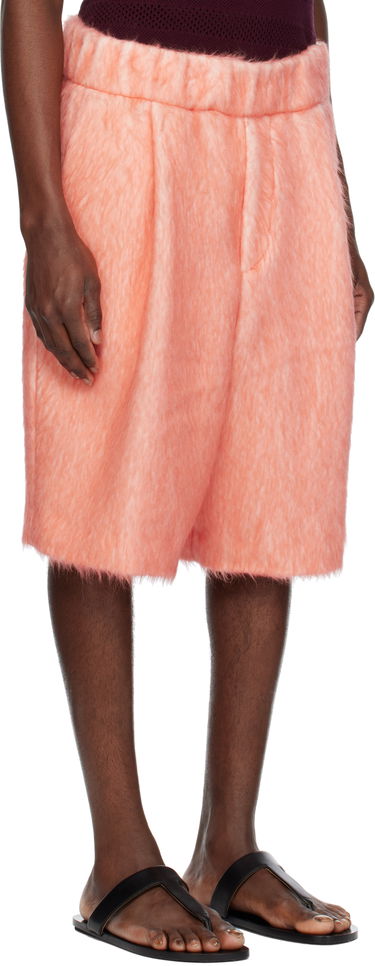Šortky Dries Van Noten Dries Van Noten Pleated Shag-Knit Shorts Oranžová | 251-020953-1443, 1