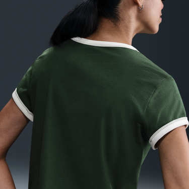 Crop Top Nike Sportswear Ringer Short Sleeve T-Shirt Zelené | IF4072-323, 1